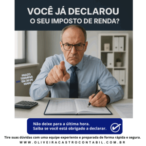 Já Declarou O Seu Imposto De Renda 2 - Oliveira Castro Contabilidade