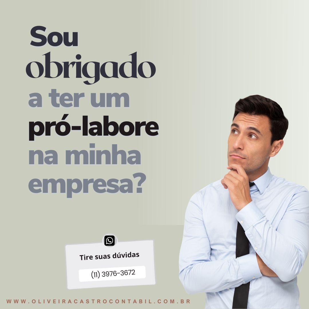 Read more about the article Sou obrigado a ter um pró-labore?